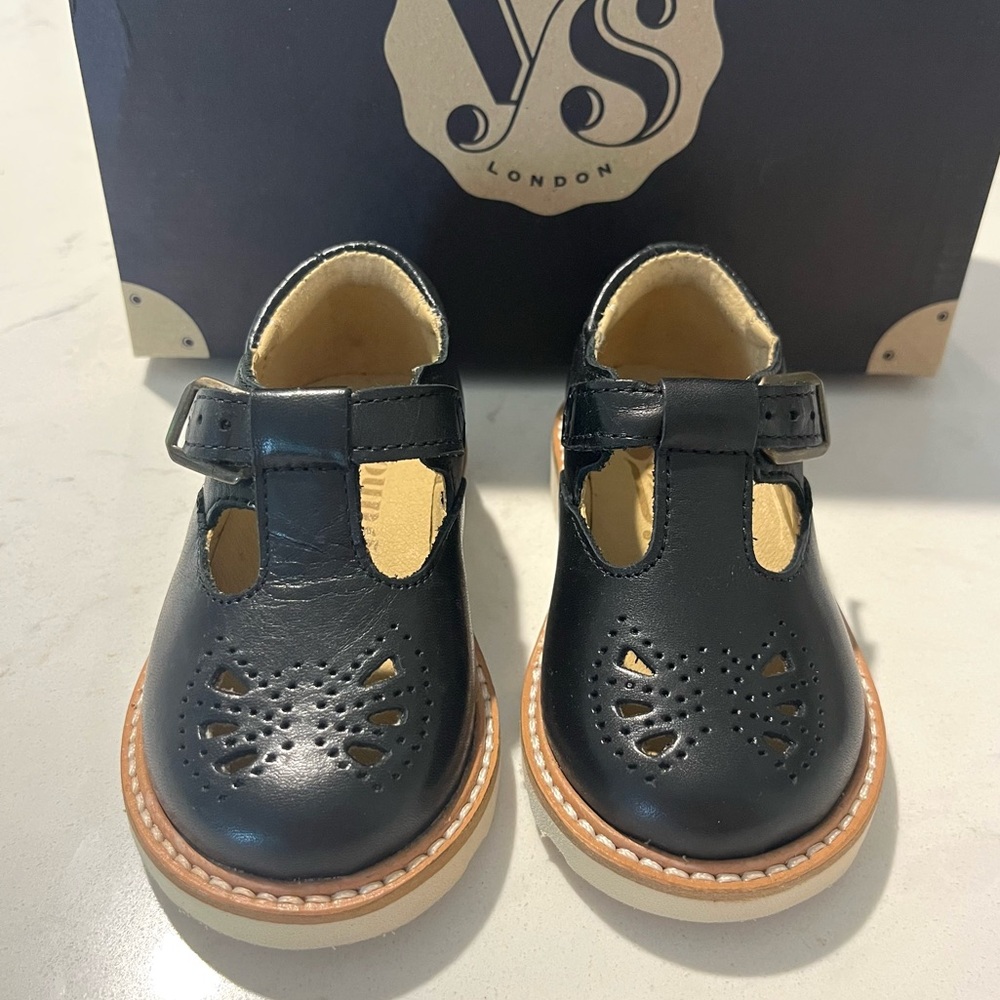 New Young Soles London Rosie Leather T bar shoe